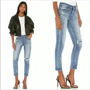 Moussy Vintage Lenwood Light Blue Skinny Jeans Size 25